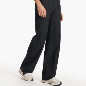 Vuori Black Wide-Leg Pants Flowing Silhouette